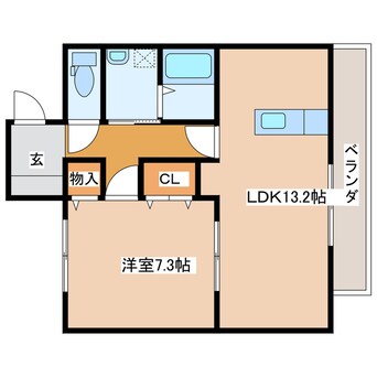 間取図 スカイコート一万城