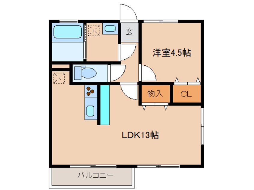 間取図 クレッセルコリナ六番館