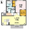 モントレゾール 1LDKの間取り