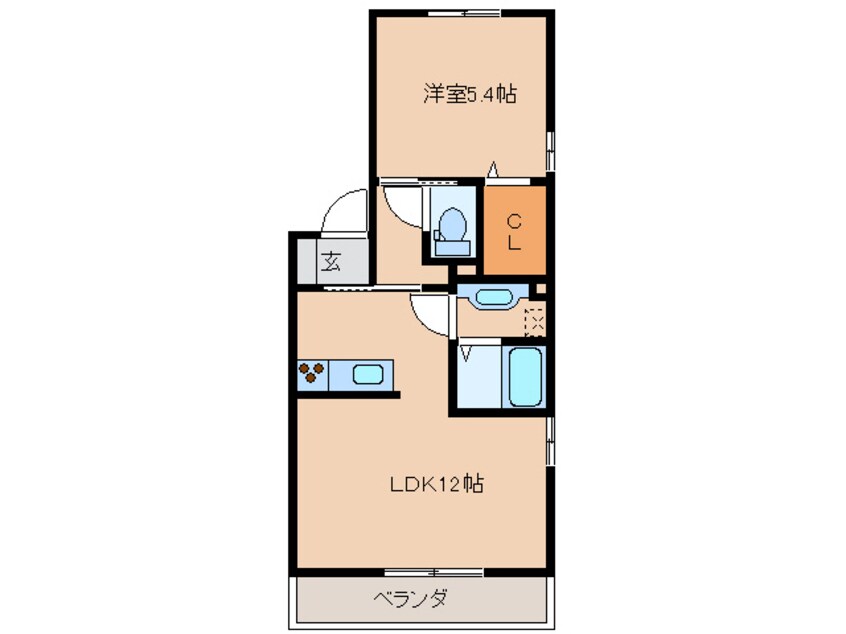 間取図 クレセントⅠ