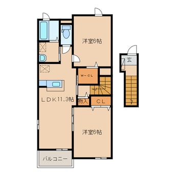間取図 ベル・カーサＡ Ｂ