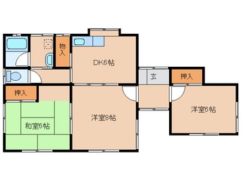 間取図 小園立野貸家