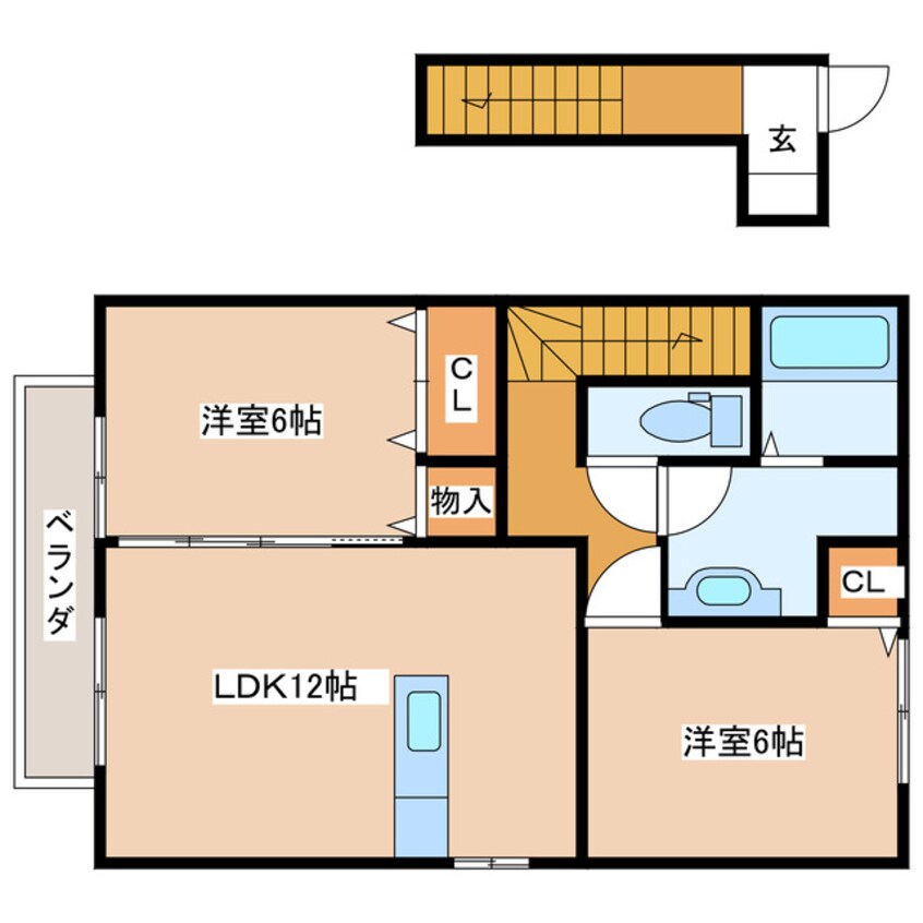 間取図 メゾンブランシェⅡ