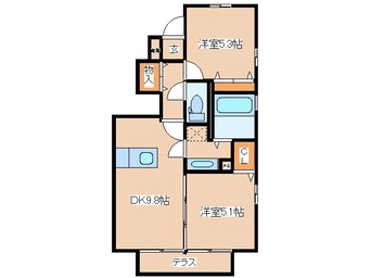 間取図 セジュールグレイスB棟