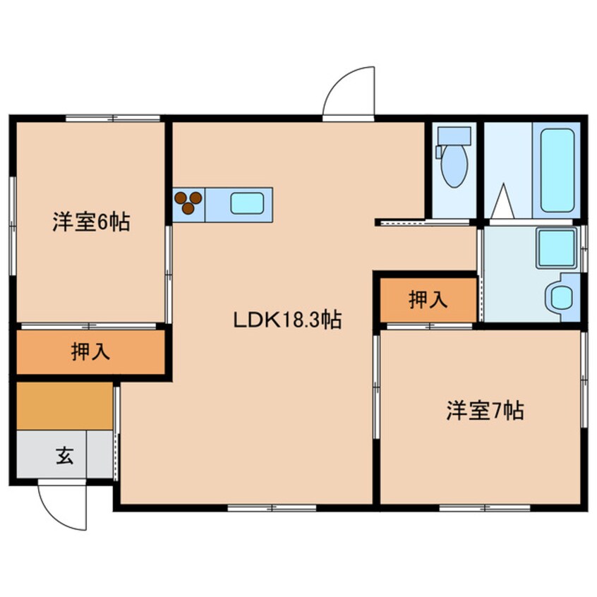 間取図 フェリオタウン