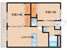 グレイスプルメリア 2LDKの間取り