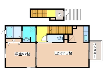 間取図 ブルック　ストリート一番館、二番館