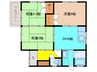 光神蓼池貸家 3DKの間取り
