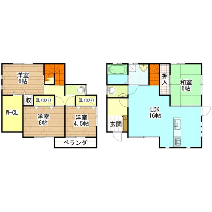 間取図 郡元貸家