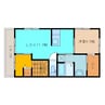 グラムハウス参番館 1LDKの間取り