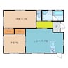 フェリオタウンⅡ 2LDKの間取り