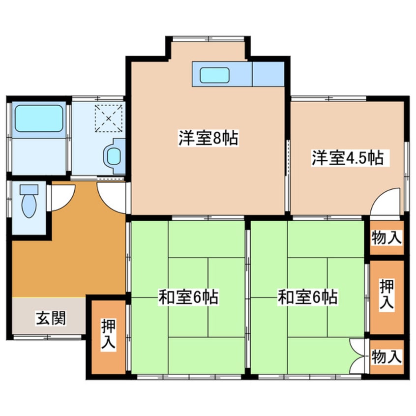 間取図 立山住宅（樺山）