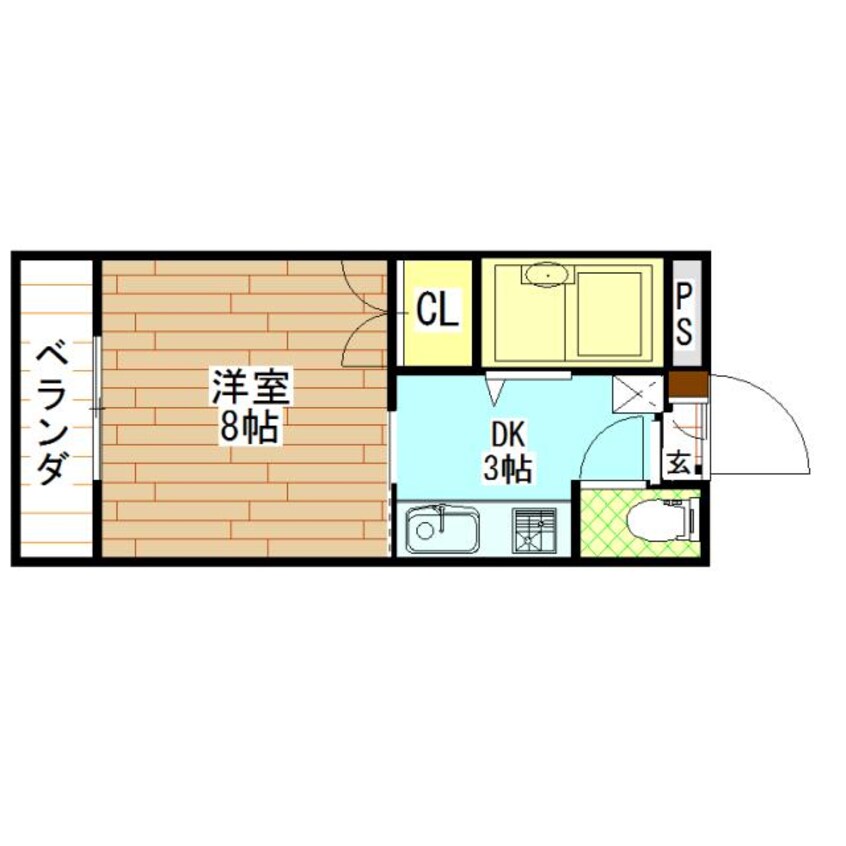 間取図 City Flat　M　（シティフラット　エム）