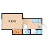 コーポリブ 1DKの間取り