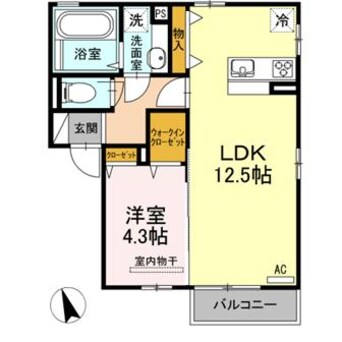 間取図 日豊本線/都城駅 徒歩15分 2階 築7年