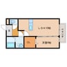 ハッピネスTAKAO 1LDKの間取り