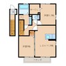 D-roomみやこBAL 2LDKの間取り