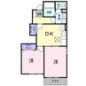 ベルフィオーレ 2DKの間取り