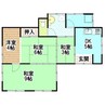 上西下長飯貸家 4DKの間取り