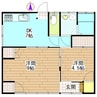 上東貸家 2DKの間取り