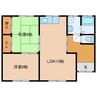 田園調布 2LDKの間取り