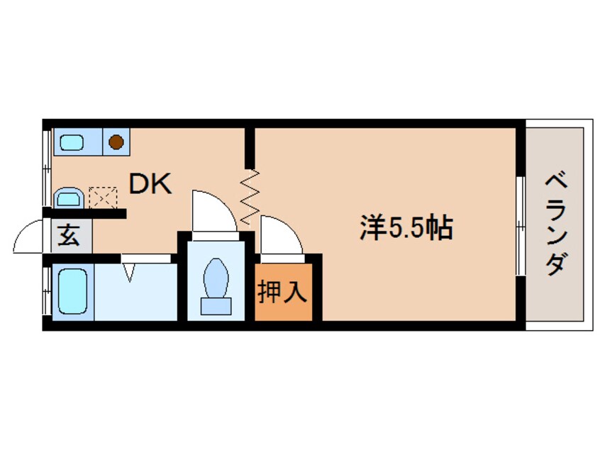 間取図 コーポ森山3号棟