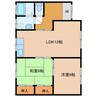 公園横丁 2LDKの間取り