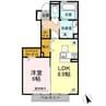 ラ・ヴェスタ 1LDKの間取り