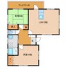 木下貸家 2LDKの間取り