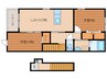 オルテシア 2LDKの間取り