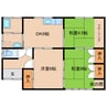 山内貸家 3DKの間取り