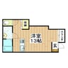 CNJ末吉No.6 1Rの間取り