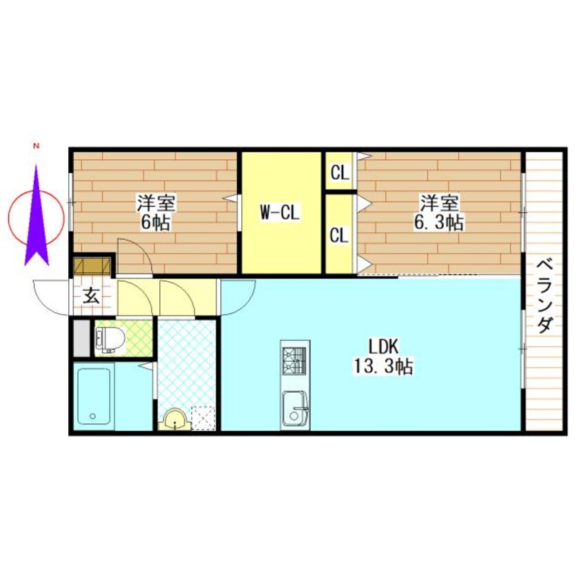 間取図 チェリーブロッサム久保原