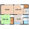 笠野稗田貸家 3DKの間取り