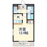 ハイム・エルアール 1Kの間取り