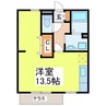 セジュールＧＲＥＥＮ 1Rの間取り