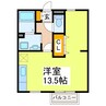 セジュールＧＲＥＥＮ 1Rの間取り