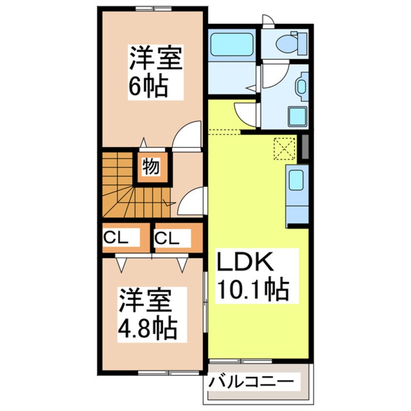 間取図 サニーフラット中北Ａ