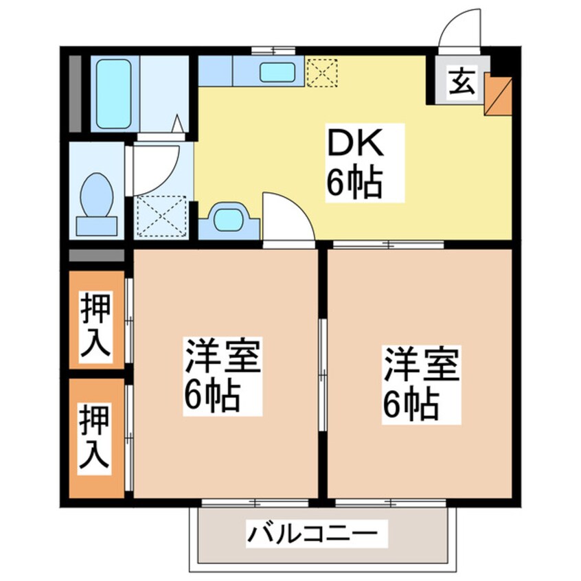 間取図 ファミール濱田Ｂ