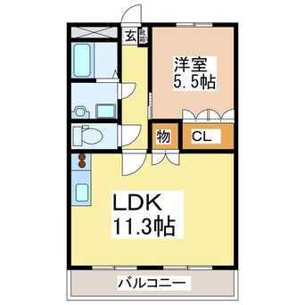 間取図 プレサスⅡ