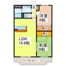 Ｍ・ＮＯＺＯＭＩ 2LDKの間取り