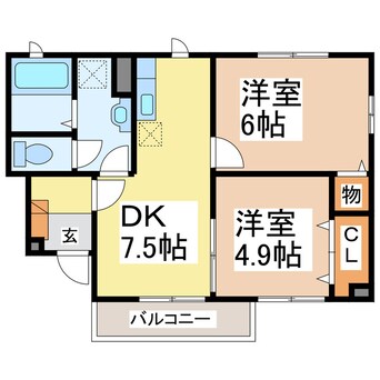 間取図 ラフィーネⅡ