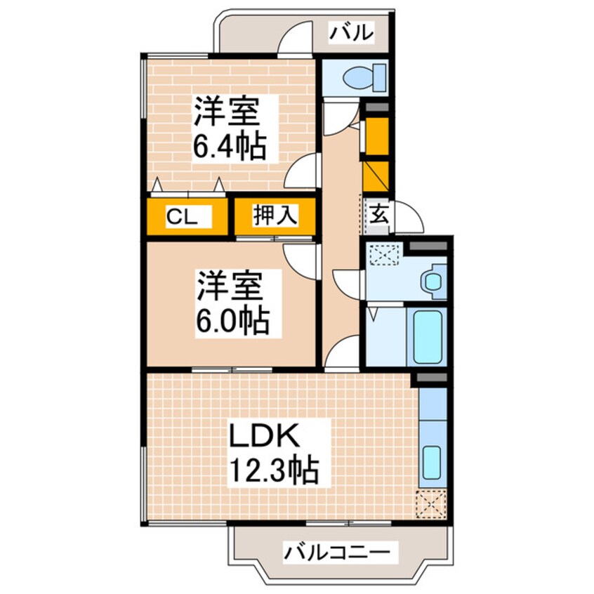 間取図 コーポ・南風