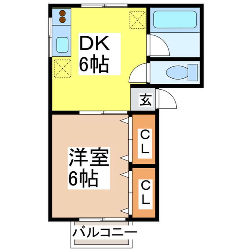 間取図 フローラルハイツ高下西