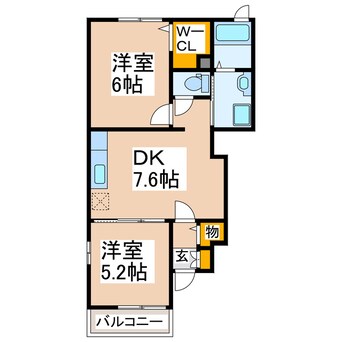 間取図 ブロッサムⅠ