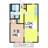 プラドール木下 1LDKの間取り