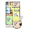エリセオ毘舎丸 3LDKの間取り