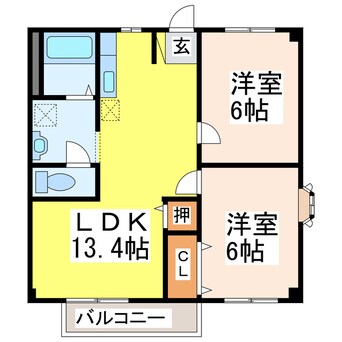 間取図 木下パークハイツ