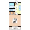 メゾン北町 1Kの間取り