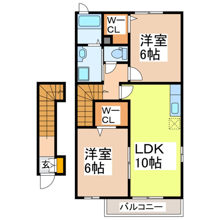 間取図 ベルアンジュⅡ